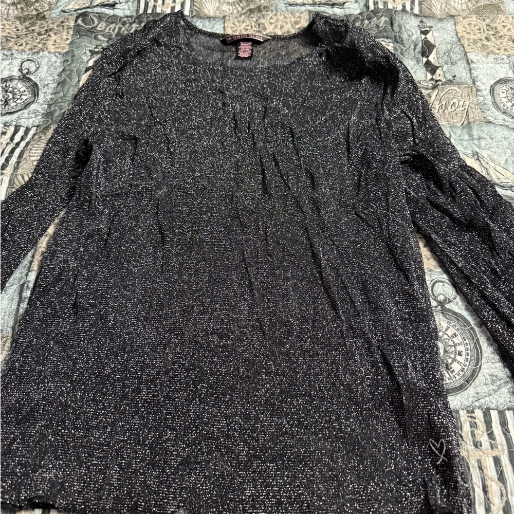 Victoria's Secret Shimmering Black Top